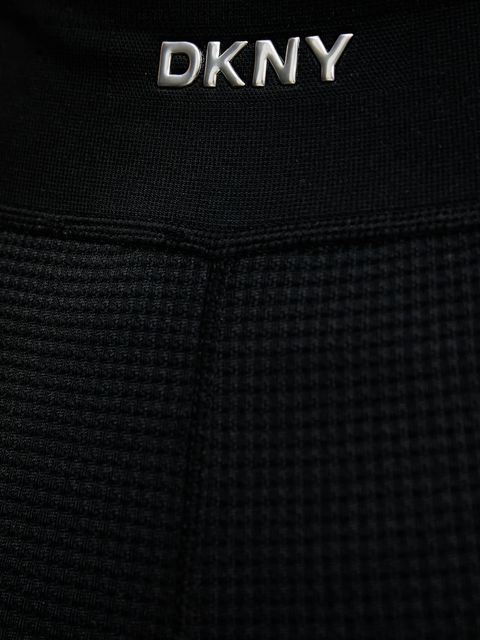 Dkny legginsy damskie kolor czarny gładkie DP6P3760
