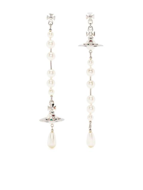 Vivienne Westwood Broken pearl earrings - White - zdjęcie produktu nr 1