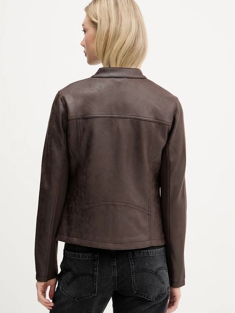 Desigual kurtka BASIC kolor brązowy przejściowa 25WWEW43