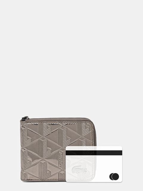 Lacoste portfel kolor srebrny NU4902BG