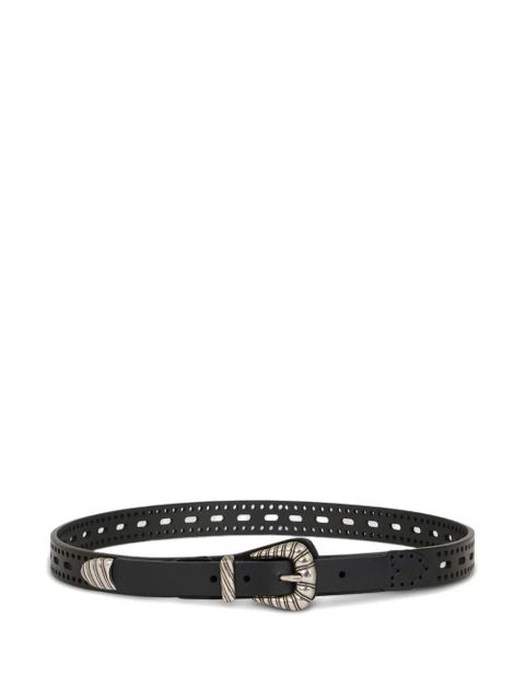 ETRO openwork leather belt - Black - zdjęcie produktu nr 1