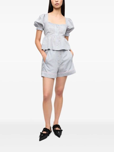 GANNI striped blouse - White - zdjęcie produktu nr 2