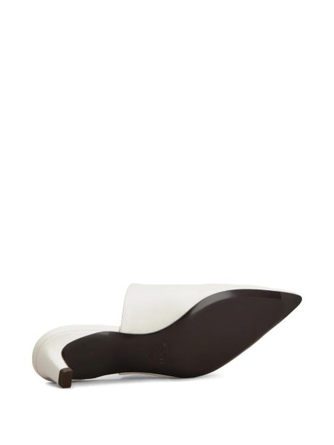 Tod's pointed-toe heeled mules - White - zdjęcie produktu nr 2