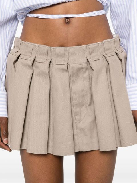 Alexander Wang pleated miniskirt - Green