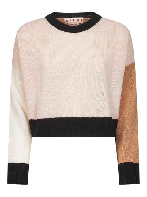 Marni colour-block cashmere sweater - Pink - zdjęcie produktu nr 1