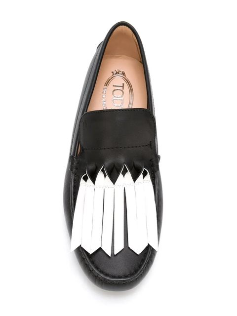 Tod's fringed driving shoes - Black