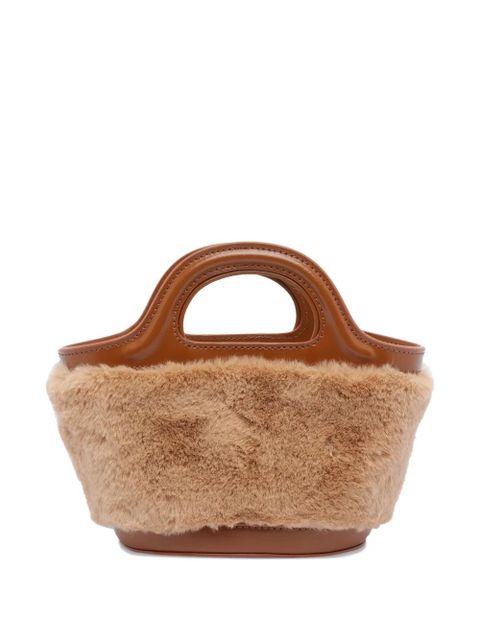 Marni trimmed leather mini bag - Brown - zdjęcie produktu nr 2