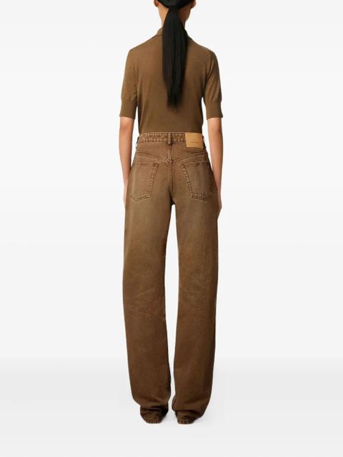 AMI Paris Pocket Denim Jeans - Brown