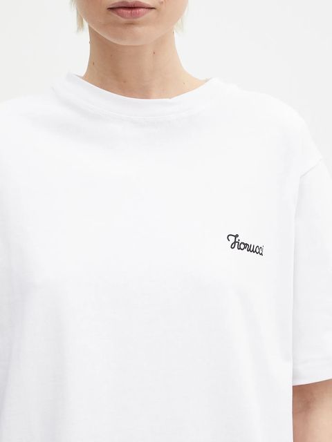 Fiorucci t-shirt bawełniany Logo Print Regular Fit damski kolor biały U02SPTSH323CJ01WH05 - zdjęcie produktu nr 2
