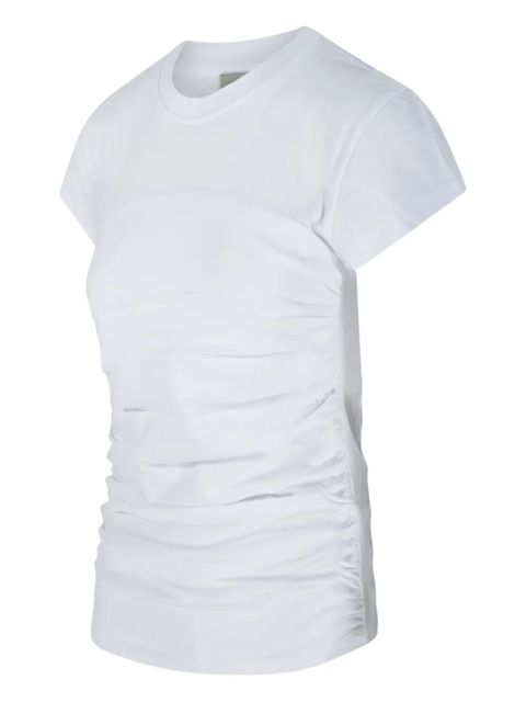 MARANT ÉTOILE gathered short-sleeve T-shirt - White - zdjęcie produktu nr 2