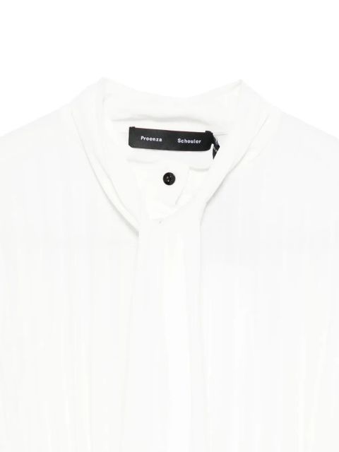 Proenza Schouler pleated tie-neck blouse - White - zdjęcie produktu nr 2