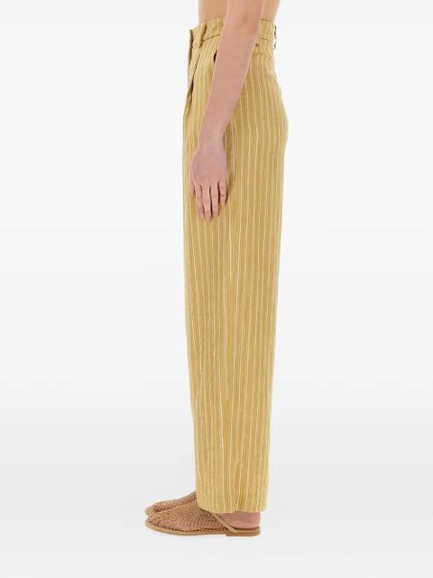 Alysi striped tailored trousers - Yellow