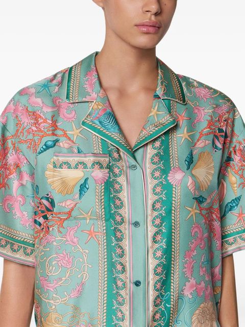 Versace silk shirt - Green