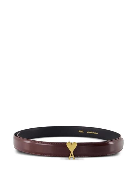AMI Paris logo-buckle belt - Brown - zdjęcie produktu nr 2