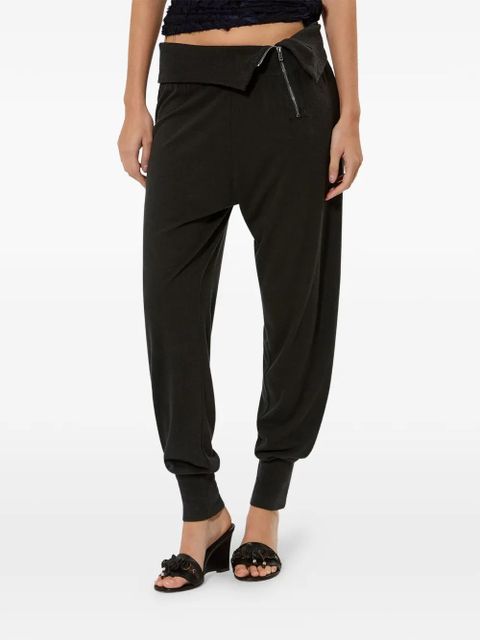 ISABEL MARANT Tydie zip-details trousers - Black