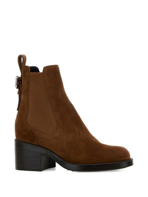 Chloé Dakota buckle-detail suede ankle boots - Brown - zdjęcie produktu nr 2