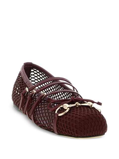 Gucci horsebit strap ballet flats - Red - zdjęcie produktu nr 2