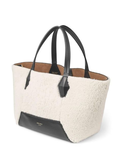 Jimmy Choo small Diamond tote bag - White