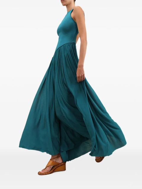 ZIMMERMANN Luna asymmetrical pleated dress - Blue