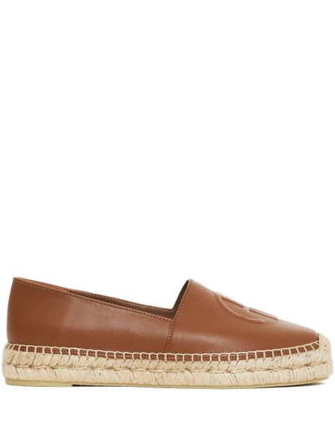 ANINE BING Paloma logo-embossed espadrilles - COG1 BROWN - zdjęcie produktu nr 1
