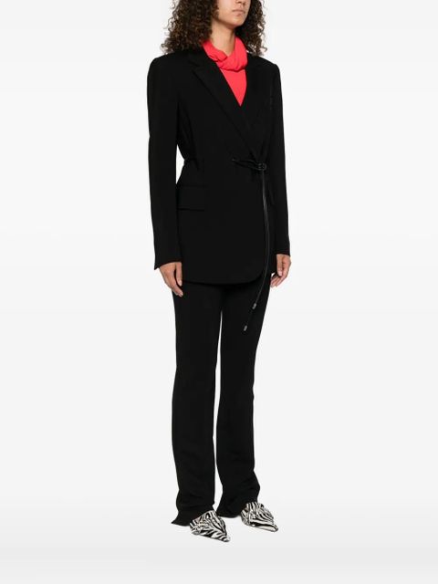 Sportmax self-tie wrap blazer - Black - zdjęcie produktu nr 2