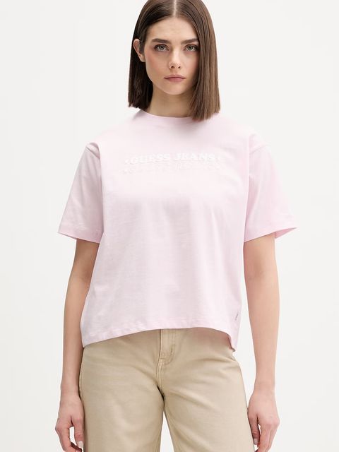 Guess Jeans t-shirt damski bawełniany - zdjęcie produktu nr 2