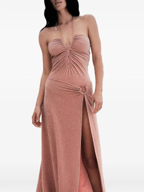 Johanna Ortiz Coral Reef gathered swimsuit - Pink