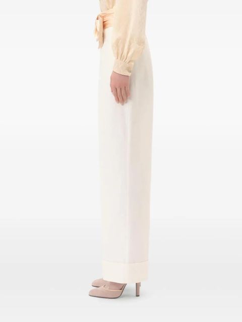 Valentino Garavani bow-detail trousers - Neutrals