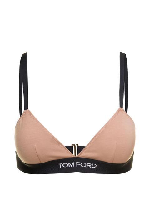 TOM FORD logo-print bra - Neutrals - zdjęcie produktu nr 1