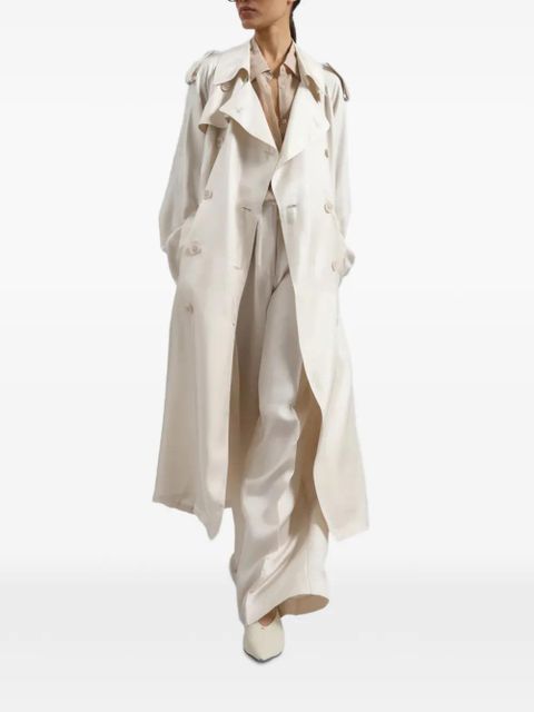 The Frankie Shop Veyron double-breasted trench coat - Neutrals - zdjęcie produktu nr 2