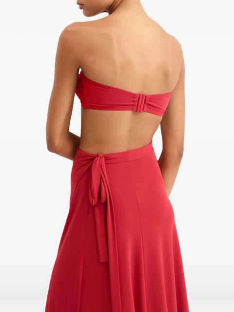 ERES Julieta wrap-effect beach skirt - Red
