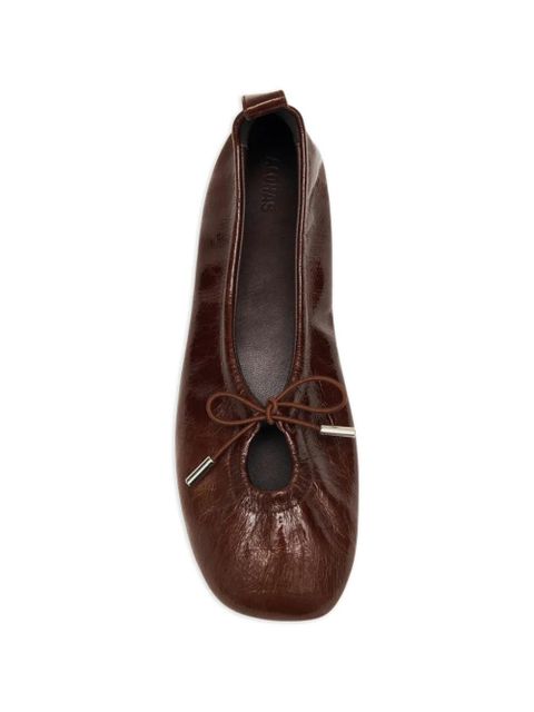ALOHAS Rosalind leather ballet flats - Brown