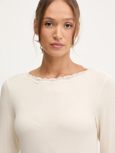 United Colors of Benetton piżama damska kolor beżowy 3P2Y3P03Y