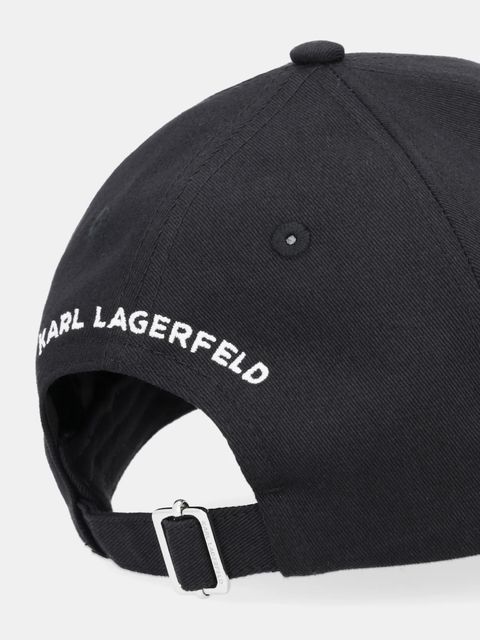 Karl Lagerfeld czapka z daszkiem bawełniana IKON - zdjęcie produktu nr 2