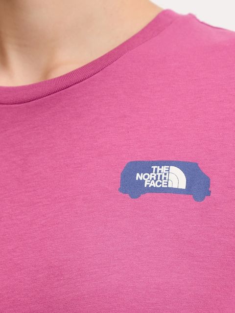 The North Face t-shirt Outdoor Graphic damski kolor różowy NF0A8C226EO1