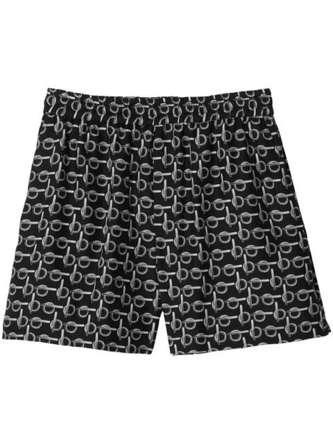 Burberry B-print silk shorts - Black - zdjęcie produktu nr 1