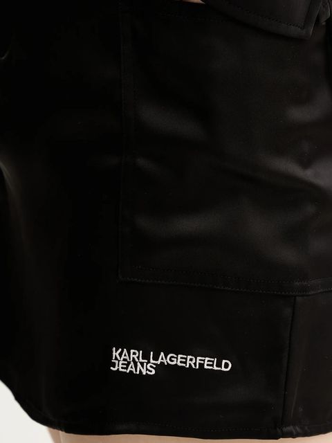 Karl Lagerfeld Jeans spódnica kolor czarny mini prosta A3W12005