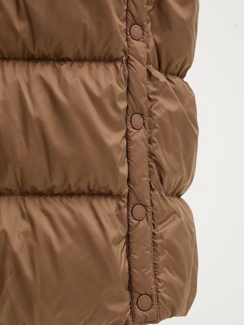 Weekend Max Mara kurtka puchowa dwustronna NOVAK kolor brązowy zimowa 2525496082600