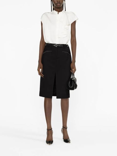 TOM FORD front-slit midi skirt - Black - zdjęcie produktu nr 2