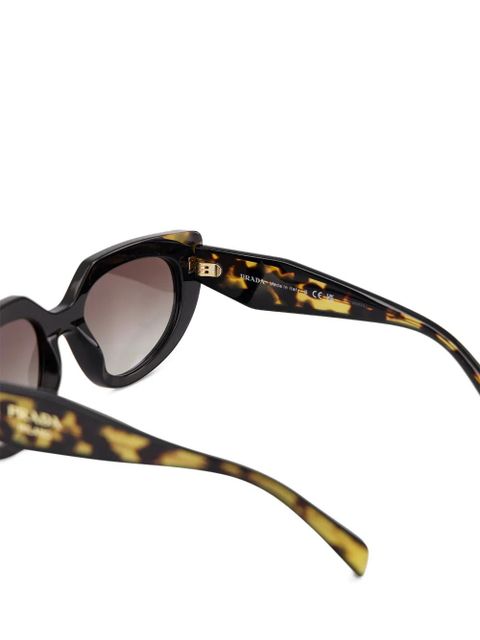 Prada Eyewear geometric-frame sunglasses - Black