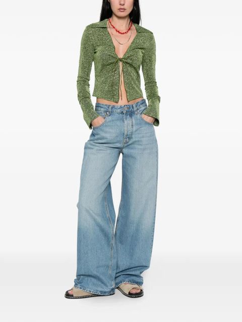 Oséree tie-fastening blouse - Green - zdjęcie produktu nr 2