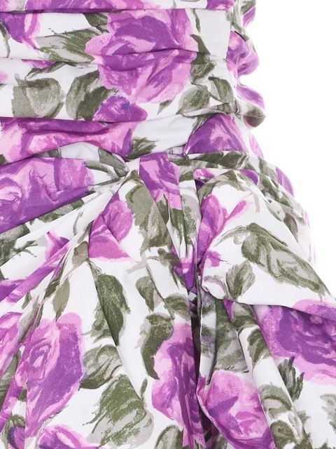 Chloé wrapped bustier midi dress - White