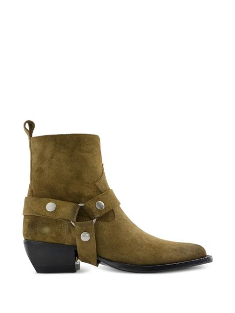 Golden Goose Debbie leather boots - Green - zdjęcie produktu nr 1