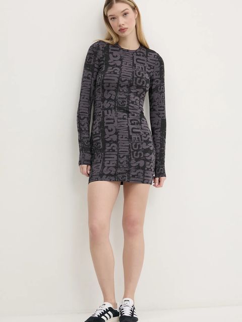 Guess Originals sukienka kolor czarny mini dopasowana W5RK78 K1D80 - zdjęcie produktu nr 1