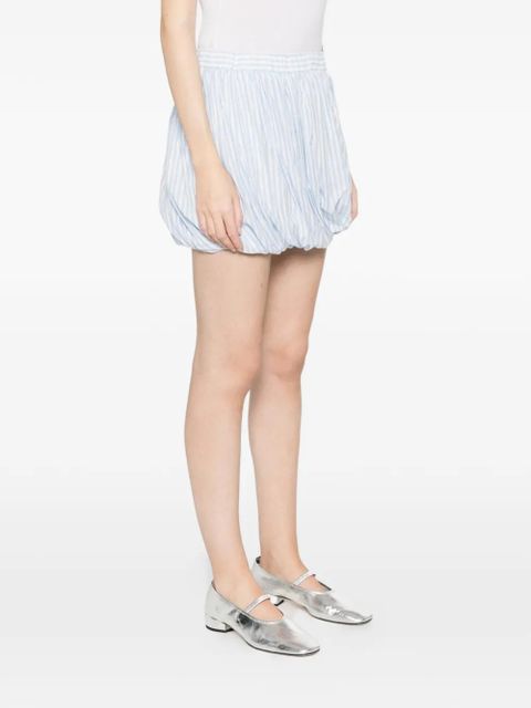 TWINSET striped gathered skirt - Blue