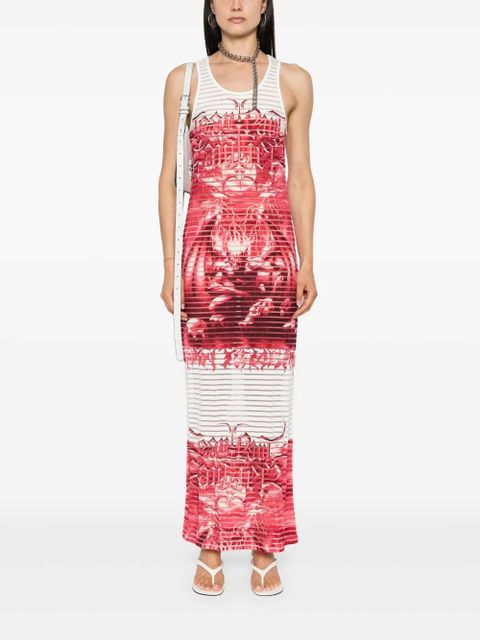 Jean Paul Gaultier The Red Diablo maxi dress - White