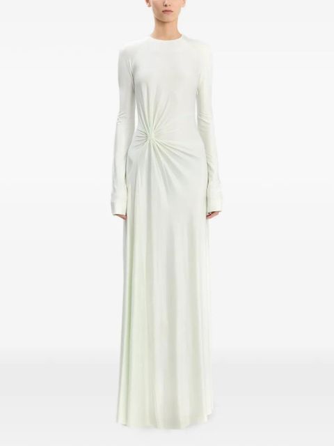 Victoria Beckham Twist waist gown dress - Green - zdjęcie produktu nr 2