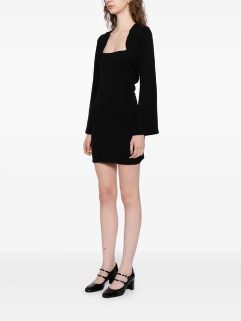 Reformation CHLOE knited shrug dress set - Black - zdjęcie produktu nr 2