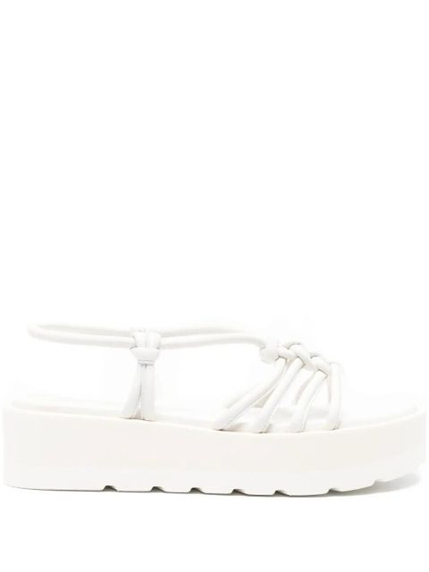 Gianvito Rossi 40mm knotted platform sandals - White - zdjęcie produktu nr 1