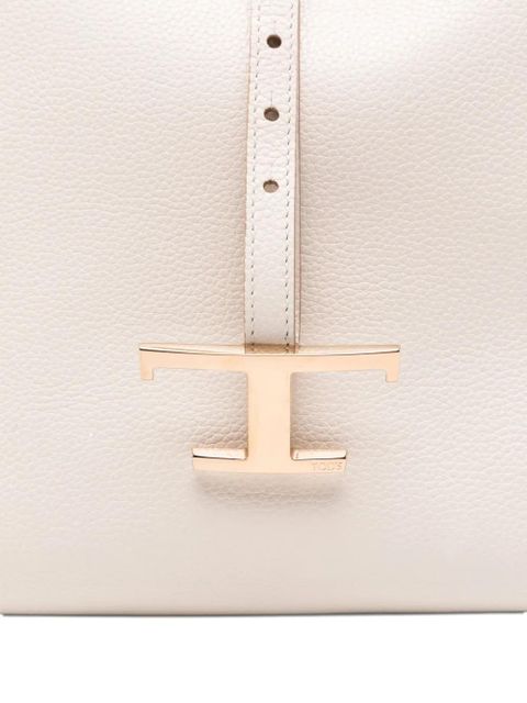 Tod's mini T Timeless leather bucket bag - Neutrals